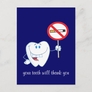 Postal No Fumar - Tus Dientes Te Darán Las Gracias Postca