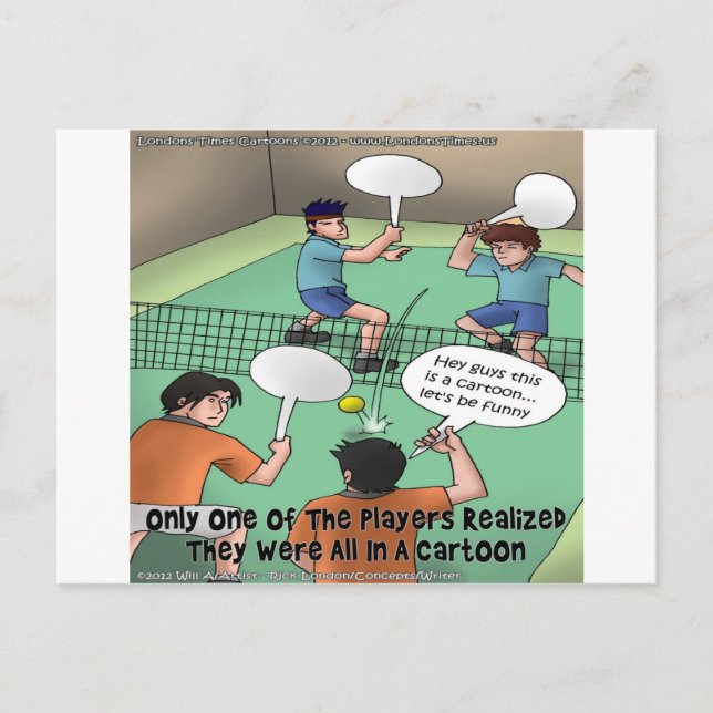 Postal No gracioso Personalizado de tenis Funny Tees Card (Anverso)