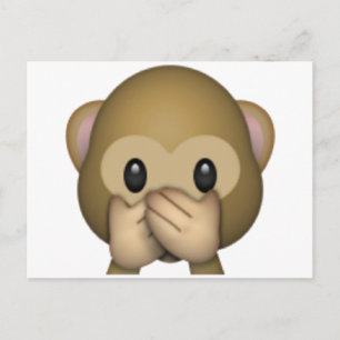 Postal No hablar mal mono - Emoji