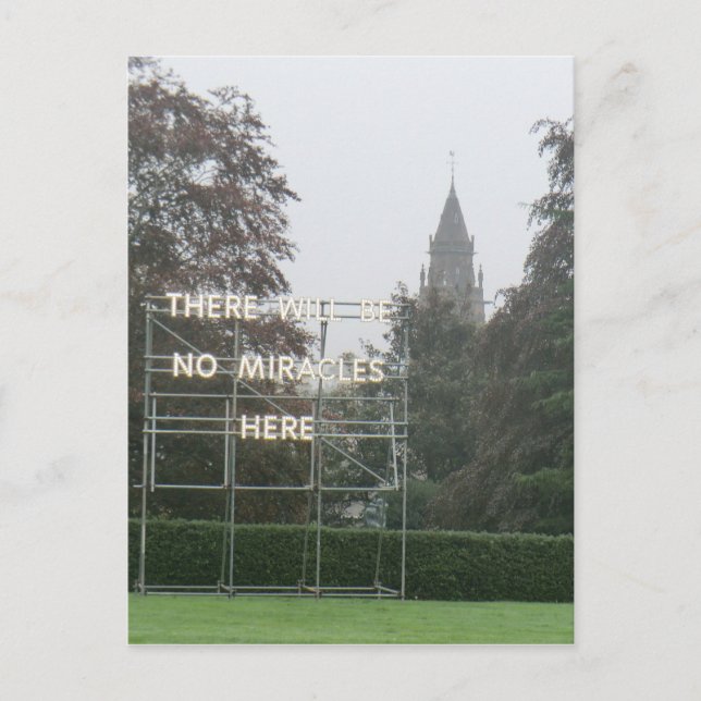 Postal No Habrá Milagros Aquí - Arte De Edimburgo (Anverso)