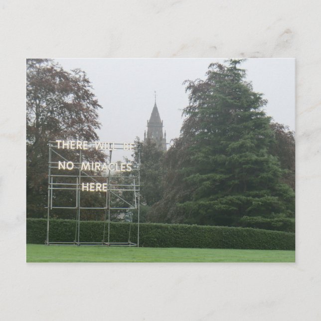 Postal No Habrá Milagros Aquí - Arte De Edimburgo (Anverso)