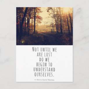 Postal No Hasta Que Nos Perdamos La Cita De Thoreau