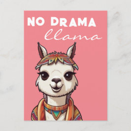Postal No hay drama llama Bonito gracioso Alpaca Girona r