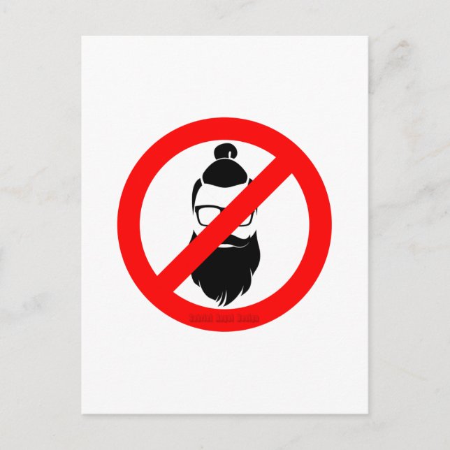 Postal No hay hipsters ni consolas de hombres (Anverso)