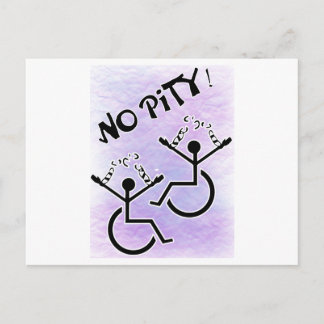 Postal ¡No hay lástima! - camiseta para discapacitados