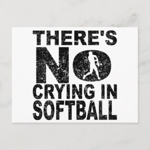 Postal No hay llanto en el softball