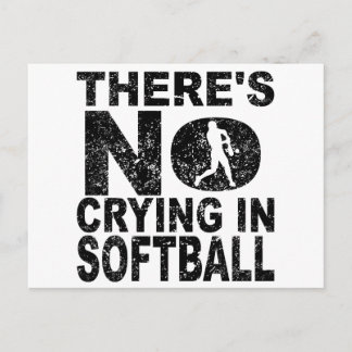 Postal No hay llanto en el softball