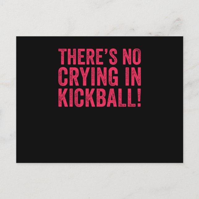 Postal No hay llanto en Kickball (Anverso)