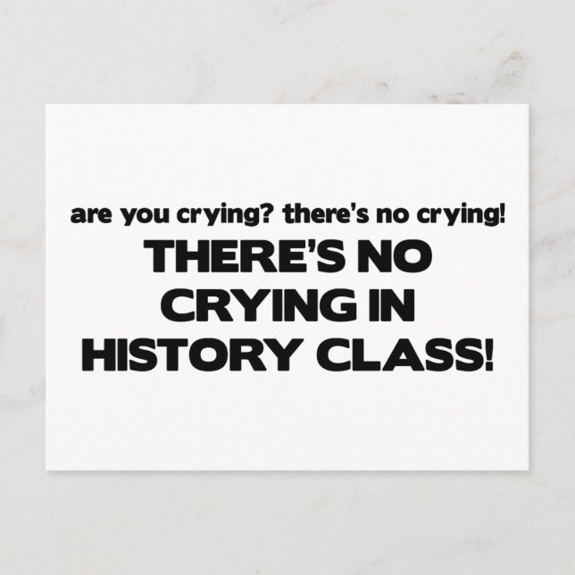 Postal No hay llanto en la clase de Historia (Anverso)