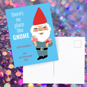 Postal NO HAY LUGAR COMO GNOME Cute Mushrooms PERSONALIZA