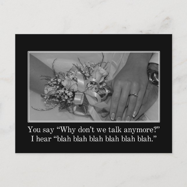 Postal No hay nada malo en nuestra relación (Anverso)