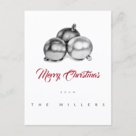 Postal No hay Navidades fotográficos con lápiz de arte po