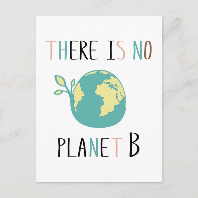 Postal No Hay Planeta B (Anverso)