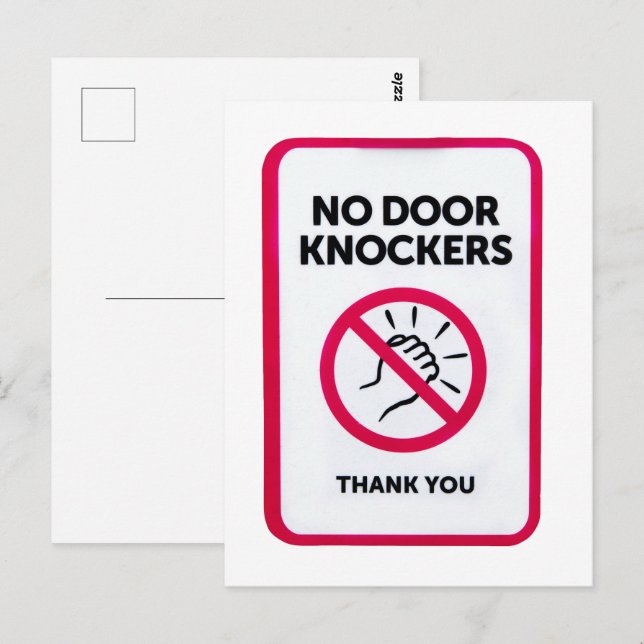 Postal No hay señalización de los inquilinos de las puert (Anverso / Reverso)