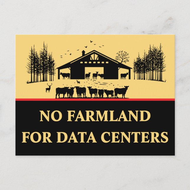 Postal No Hay Tierras Agrícolas para Centros de Datos - P (Anverso)