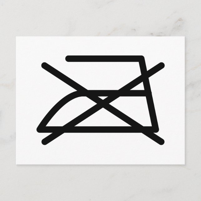 POSTAL ¡NO HIERRO! (Anverso)