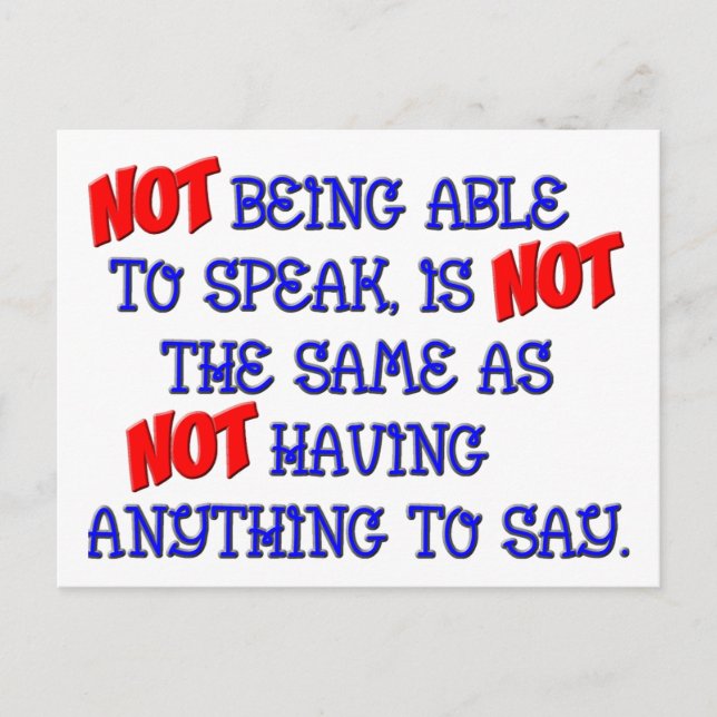 Postal No igual (Anverso)