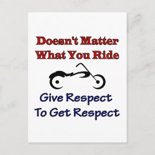 Postal No importa lo que tu viaje, respeta el acceso