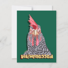 Postal No impresionado Barred Rock Hen