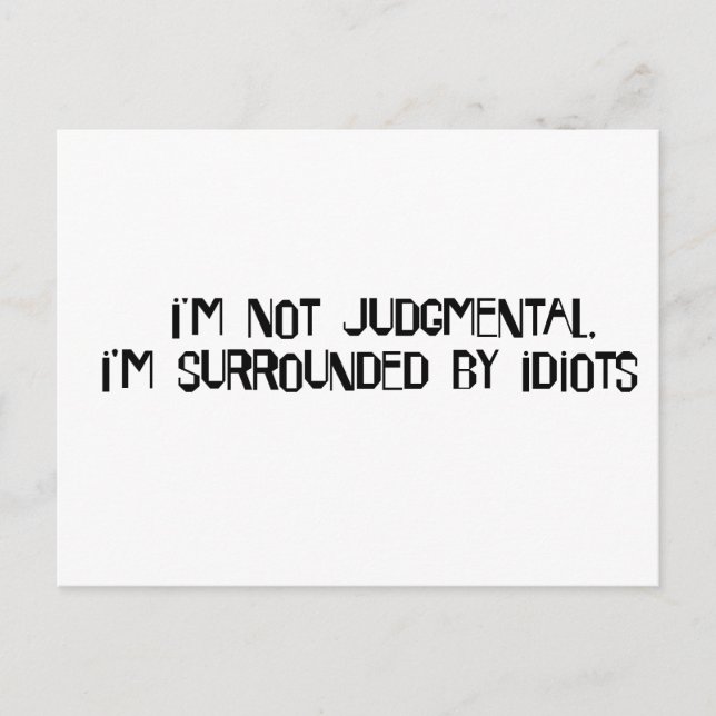 Postal No judgmental (Anverso)