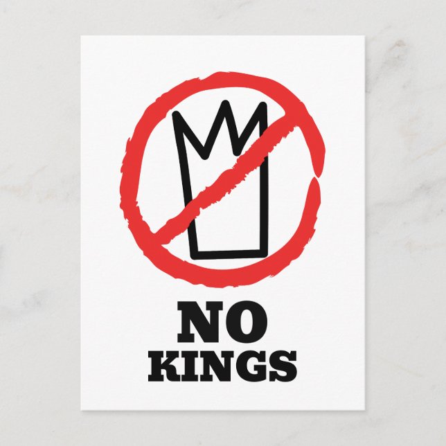 Postal No kings logo, crown red stop sign design (Anverso)