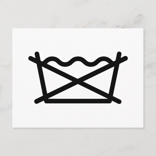 POSTAL ¡NO LAVES! (Anverso)