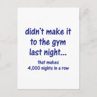 No llegué al gimnasio