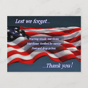 Postal No lo olvidemos... Gracias