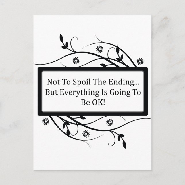 Postal No Malograr El Fin (Anverso)