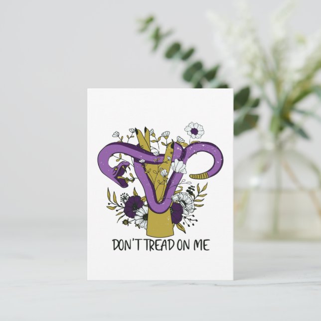 Postal No me engañen feminista (Anverso de pie)