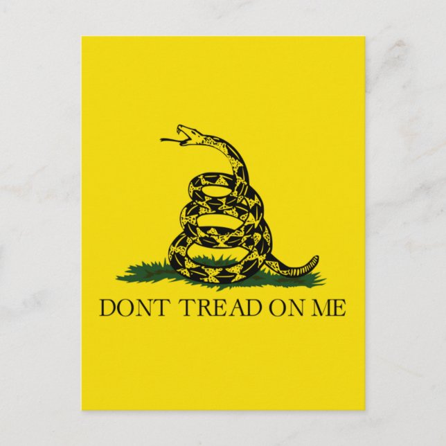 Postal NO ME HAGAN EL TREAD, La Bandera De Gadsden (Anverso)