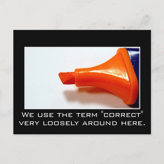 Postal No nos preocupamos por hacer lo correcto (Anverso)