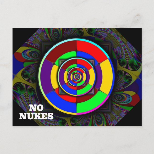 Postal NO NUKES (Puedes Cambiar las Palabras) (Anverso)