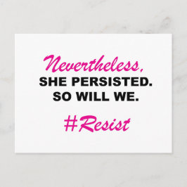 Postal No Obstante, Ella Persistió, Así Que Nosotros, El