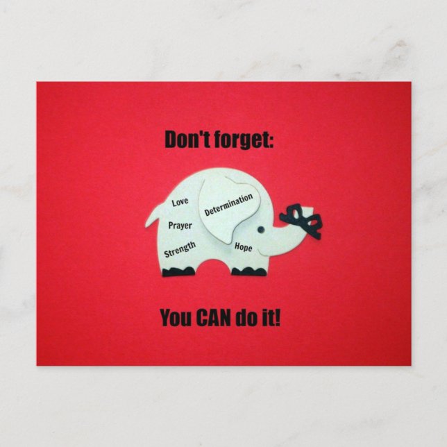 Postal No olviden: ¡PUEDEN hacerlo! (Anverso)