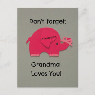 Postal No olvides: ¡La abuela te ama! Nieto