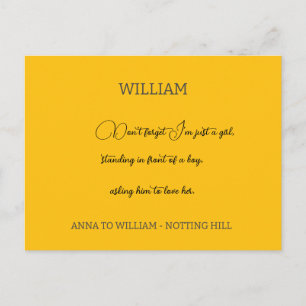 Postal No olvides que soy solo una cita chica personaliza