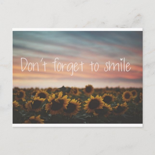 Postal No Olvides Sonreír Postcard (Anverso)