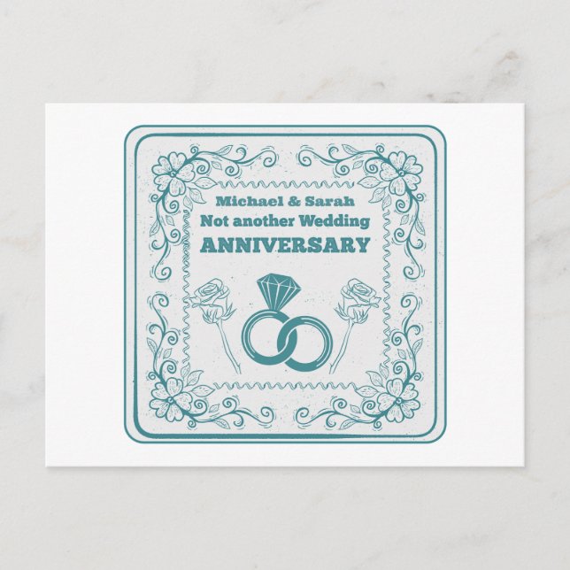 Postal No otro aniversario boda (Anverso)
