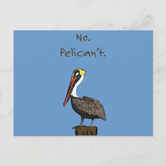 Postal No, Pelican no. (Anverso)
