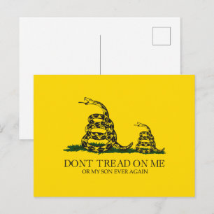 Postal No Pises a Mí ni a Mi Hijo Gadsden Bandera Meme