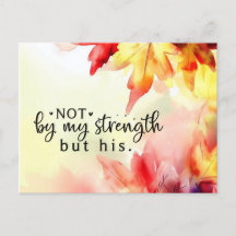 No por mi fuerza sino por la de Él cita de la Bibl