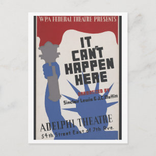 Postal No puede suceder aquí, obra de teatro