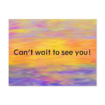 No puedo esperar para verte Postcard