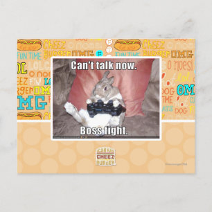 Postal No puedo hablar ahora, lucha jefe.