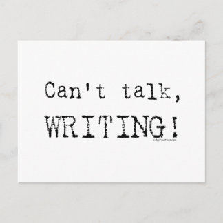 Postal ¡No puedo hablar, escribir!