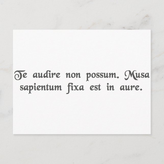 Postal No puedo oírle. Tengo un plátano en mi oído (Anverso)