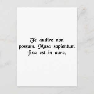 Postal No puedo oírte. Tengo un plátano en el oído.