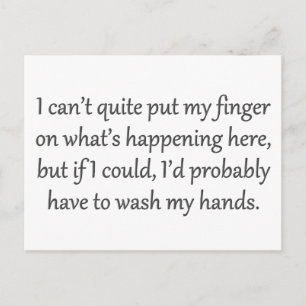 Postal No puedo ponerle el dedo al estándar