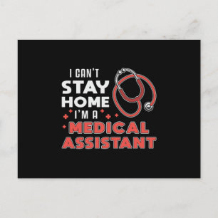 Postal No puedo quedarme en casa Médica auxiliar médico